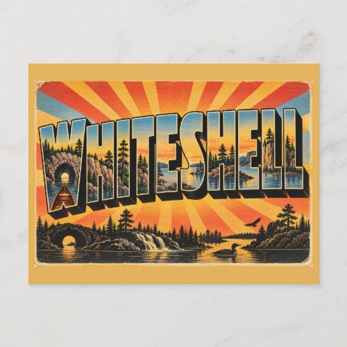 Whiteshell MB Granite Lakes Boreal Forest Art Postcard