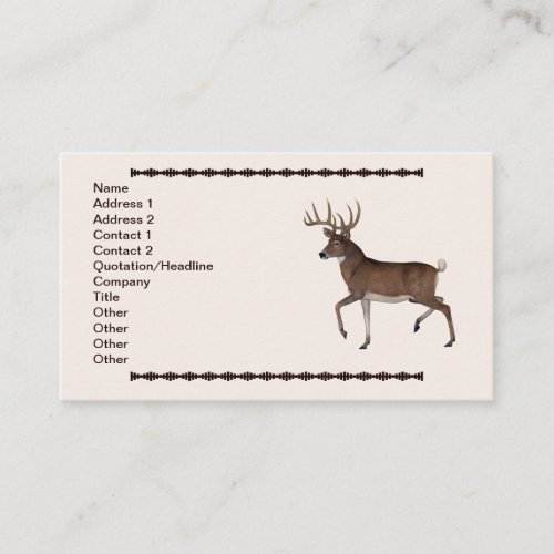 Whitetail Buck Business Card