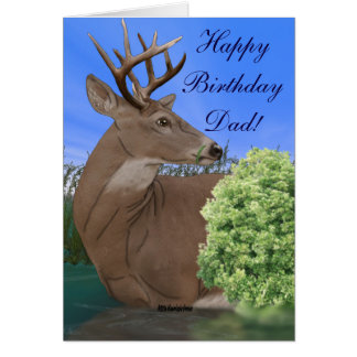 Whitetail Deer Birthday Cards - Greeting &amp; Photo Cards | Zazzle