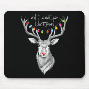 Whitetail Buck Deer Hunting  All I Want for Christ Mouse Pad