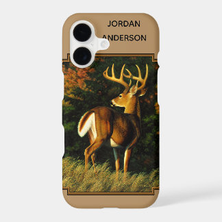 Whitetail Buck Deer Hunting Tan iPhone 17 Case