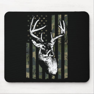 Whitetail Buck Deer Hunting USA Camouflage America Mouse Pad