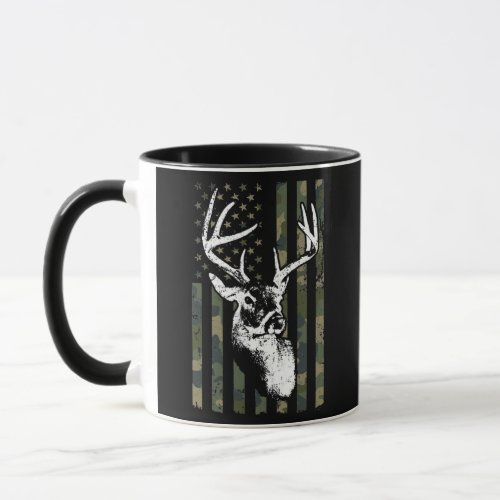 Whitetail Buck Deer Hunting USA Camouflage Mug