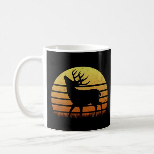 Whitetail Buck Deer Hunting Vintage Retro Deer Hun Coffee Mug