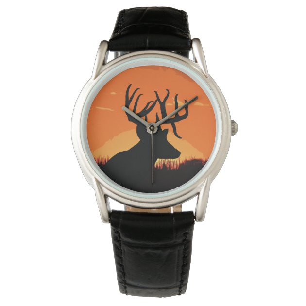 Hunting Watch With Buck and Rifle, Gift, Husband, Brother, Uncle, Dad,  Birthday, Christmas, Fathers Day - Etsy