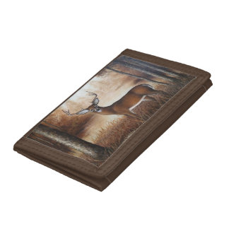 Whitetail Buck Trifold Wallet