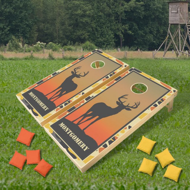Whitetail Deer and Camo Cornhole Set (Creator Uploaded)