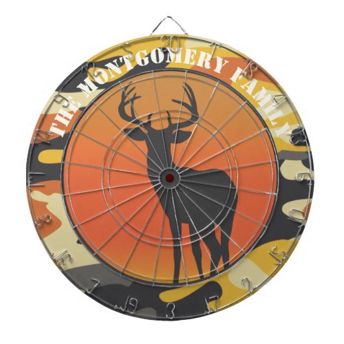 Whitetail Deer and Camo Dart Board