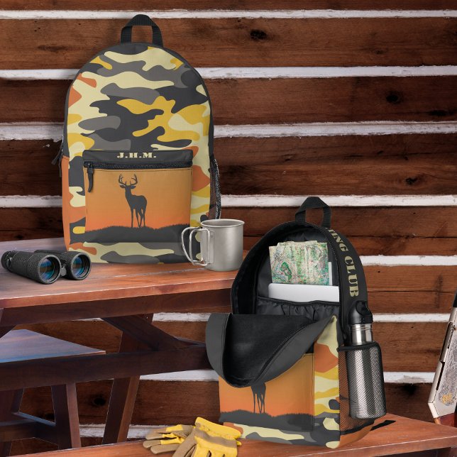 Whitetail Deer and Camo Printed Backpack (Creator Uploaded)