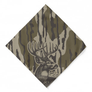 Whitetail Deer Bottomland Camo Deer Hunting Camo Bandana