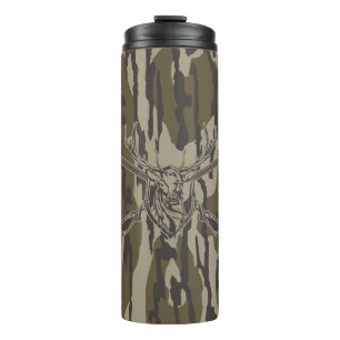 Whitetail Deer Bottomland Camo Hunting Rifle Botto Thermal Tumbler