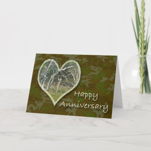 Whitetail Deer Buck Anniversary Card