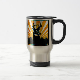 Whitetail Deer Buck Hunting Travel Mug