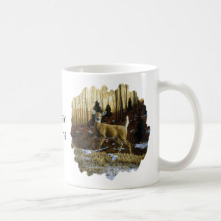 Whitetail Deer Doe in Autumn Forest Coffee Mug