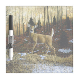 Whitetail Deer Doe in Autumn Forest Dry Erase Board