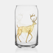 Whitetail Deer Drinking Glass