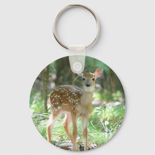 Whitetail Deer Fawn Keychain