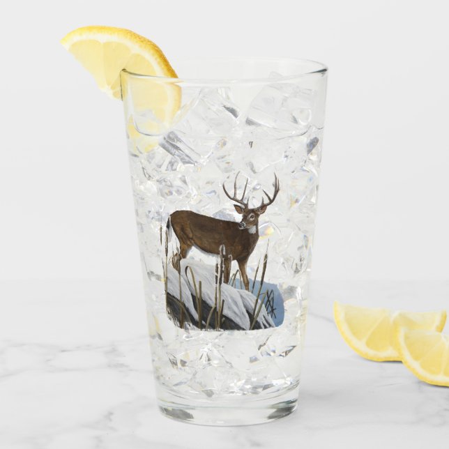 Whitetail Deer Glass (Front Ice)