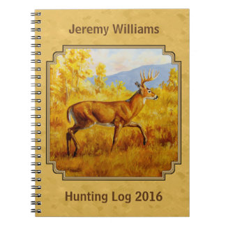 Whitetail Deer Golden Aspen Woods Notebook