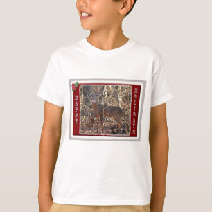 Whitetail Deer Happy Holidays Items T-Shirt