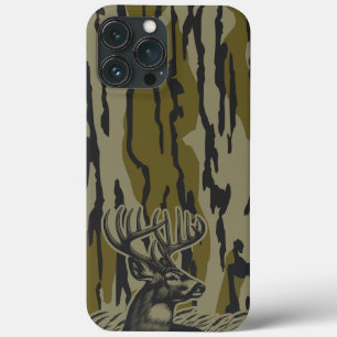Whitetail Deer Hunting Camo: Vertical Bark Timber iPhone 13 Pro Max Case
