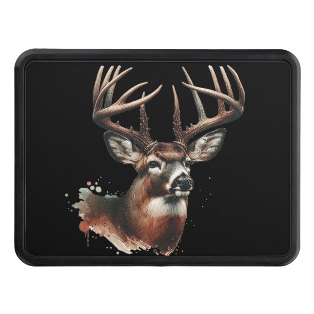 Whitetail Deer Hunting Hitch Cover (Front)
