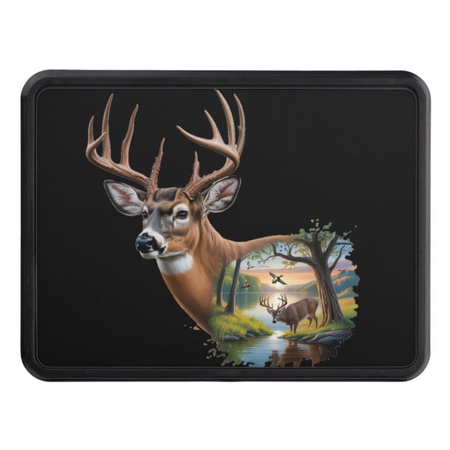 Whitetail Deer Hunting Hitch Cover, Duck Hunting Hitch Cover (Front)