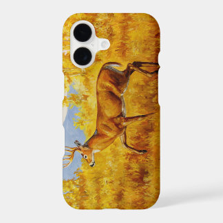 Whitetail Deer in Autumn Aspen Forest iPhone 17 Case