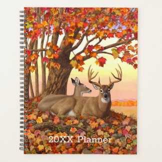 Whitetail Deer in Autumn New England Fall Colors Planner