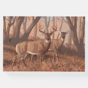 Wedding Party  Camp Lodge Deer Hunting Guest Book & Pen or any Event 