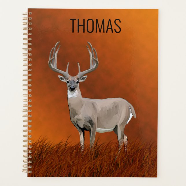 Whitetail Deer in Grasslands Planner (Front)