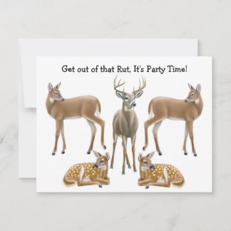 Whitetail Deer Invitation