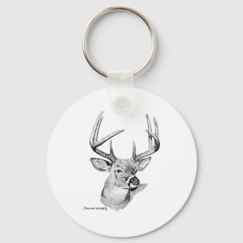 Whitetail Deer Keychain