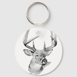 Whitetail Deer Keychain
