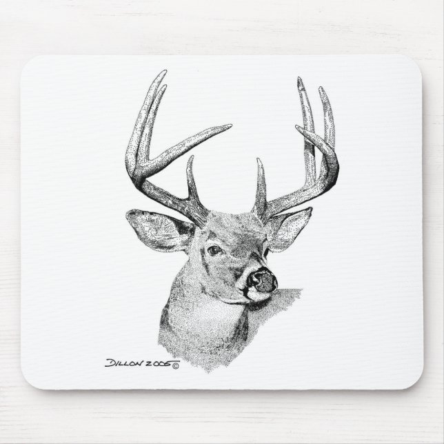 Whitetail Deer Mouse Pad (Front)