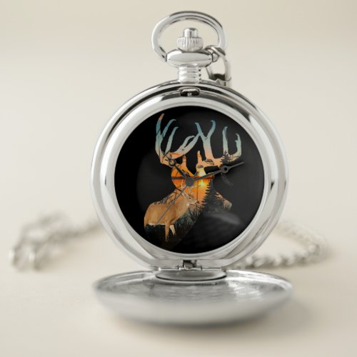 Whitetail Deer Pocket Watch