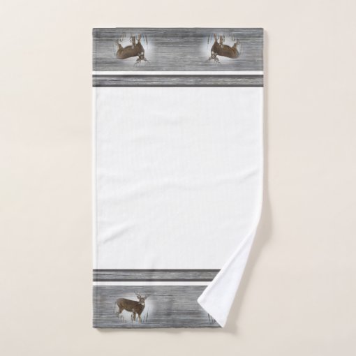 Whitetail Deer Rustic Design Bath Towel Set Zazzle