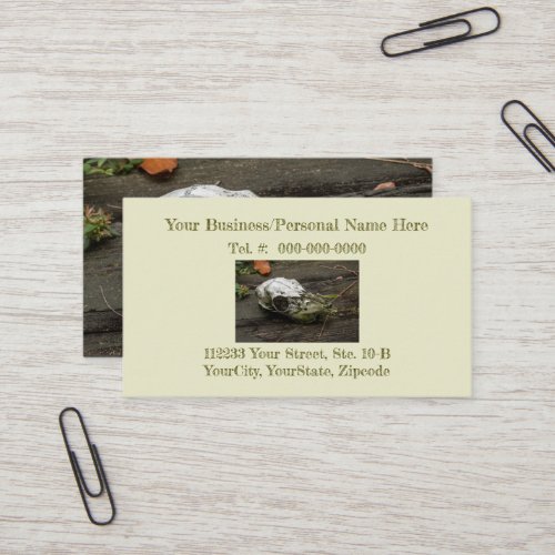Whitetail Deer Skull Business Card