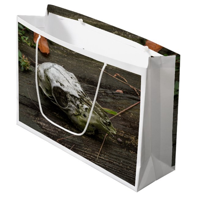Whitetail Deer Skull Large Gift Bag (Front Angled)