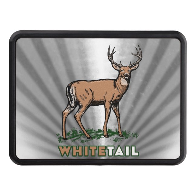 WHITETAIL DEER Trailer Hitch Cover (Front)