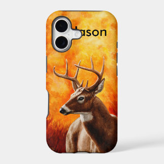 Whitetail Deer Trophy Buck Head iPhone 17 Case