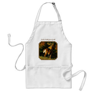 Whitetail Deer Trophy Buck Hunting Adult Apron