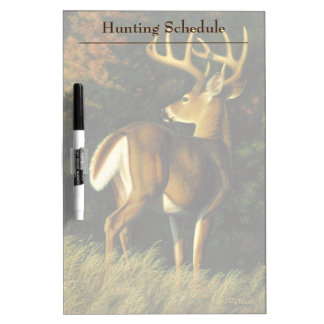Whitetail Deer Trophy Buck Hunting Dry-Erase Board