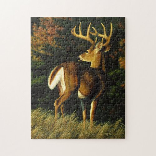 Whitetail Deer Trophy Buck Hunting Jigsaw Puzzle
