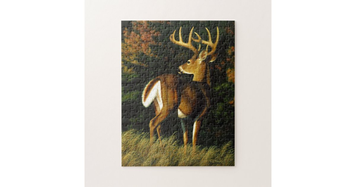 Whitetail Deer Trophy Buck Hunting Jigsaw Puzzle