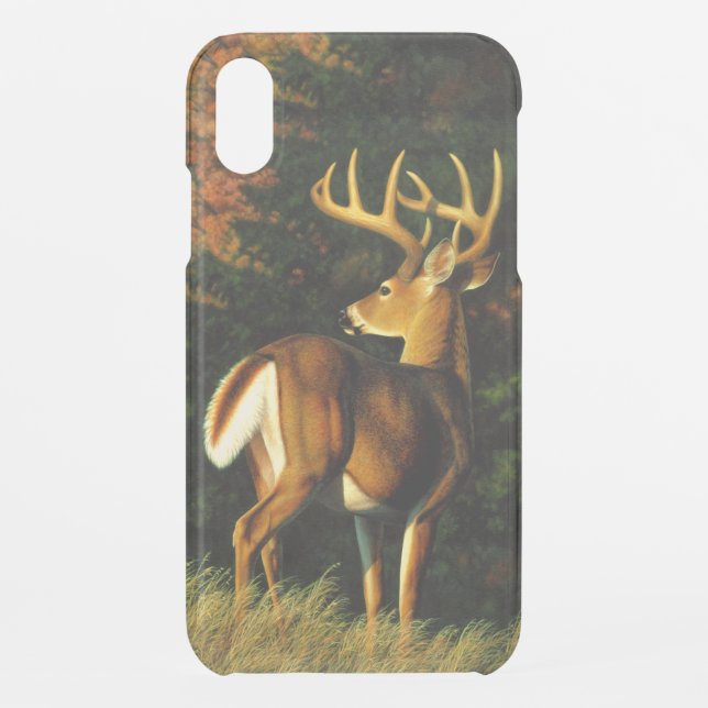 Whitetail Deer Trophy Buck Hunting Uncommon iPhone Case (Back)
