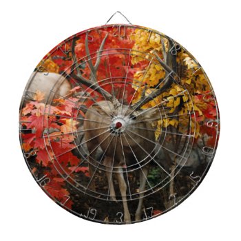 Whitetail In Autumn Dart Board by JTHoward at Zazzle