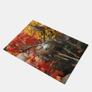 Whitetail In Autumn Doormat