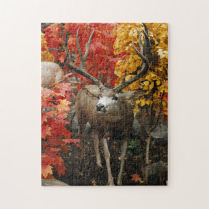 Whitetail In Autumn Jigsaw Puzzle