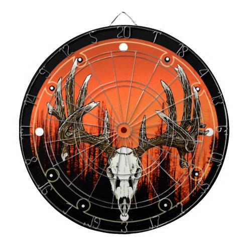 Whitetail skull dartboard